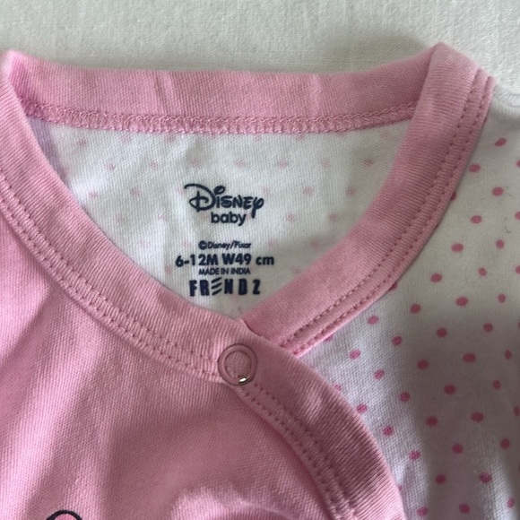 Frenz X Disney - Pink and White Kids One Piece Daisy Sleeper - Picture 5 of 5